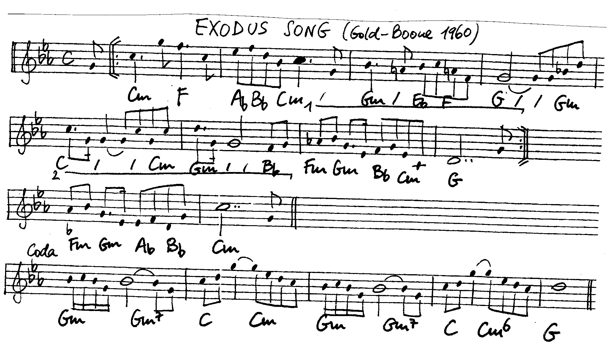 exodus song leadsheet – book us for your next 20s or gatsby event